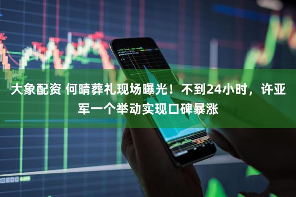 大象配资 何晴葬礼现场曝光！不到24小时，许亚军一个举动实现口碑暴涨
